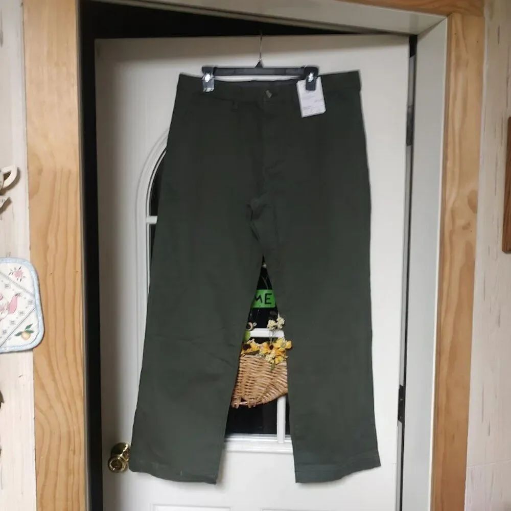 New Sonoma Forest Colored Relaxed Straight Leg Flex Wear Pants Men's 36/30